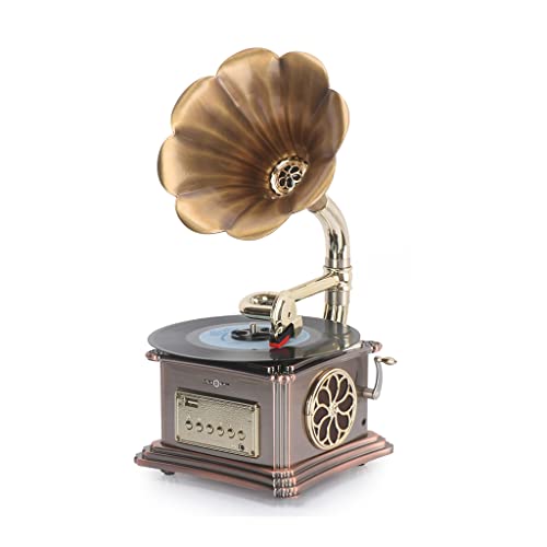 TYX-SS Platine Vinyle Bluetooth, Lecteur Vinyles Mini Chaine HiFi DéCoration Corne Amovible Aux-in Fonction D’Encodage… - Les Beatles, Paul McCartney, John Lennon, RIngo Starr, George Harrison TYX-SS Platine Vinyle Bluetooth, Lecteur Vinyles Mini Chaine HiFi DéCoration Corne Amovible Aux-in Fonction D'Encodage…