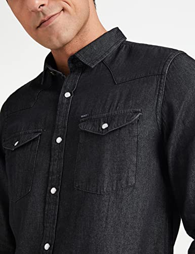 Image of Amazon Brand - INKAST Men's Slim Shirt (AZ-INK-RFS-DN-04 Dark Grey S)