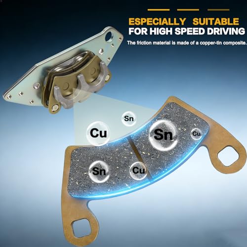 Image of GSPSCN 2Pcs Front & Left Right Brake Calipers w /Pads & Bracket for Polaris