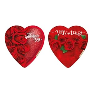 Valentine’s Day Heart Boxes with Chocolates – Pack of 2 Hearts – Smiling Sweets – Delicious Treats for the Whole Family – Perfect for Giving that Special Someone