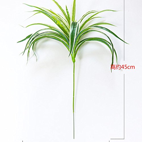 Lopkey 2Pcs Artificial Silk Spider Plant Fake Artificial Flowers Wall Hanging Grass #TOP4