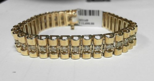 rolex style bracelet with diamonds