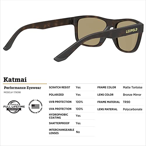 Image of Leupold Katmai Performance Eyewear Sunglasses with Polarized Lenses DiamondCoat Shatterproof Lenses w / in-Fused Polarization