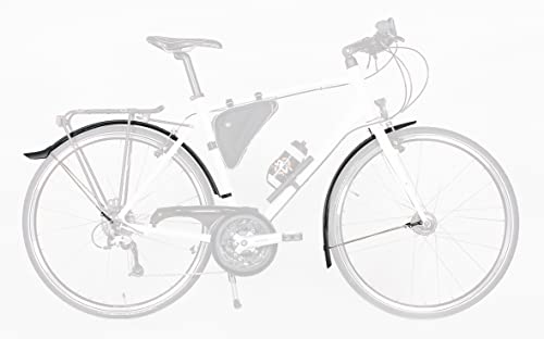 SKS GERMANY Velo 42 URBAN Set 28' Schutzblech-Set inkl. Streben (Spritzschutz für City- und Trekkingräder, für Reifenbreite 28-38 mm, Winkelbefestigung, inkl. Streben mit ESC-System)