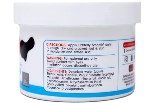 Udderly Smooth Foot Cream Jar, 8 Ounce