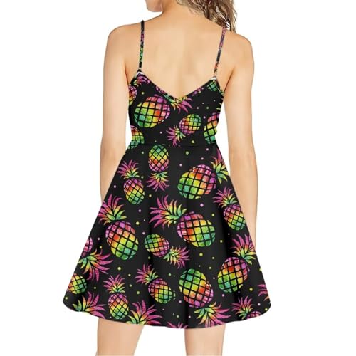 Image of Biyejit Women Casual Loose Dress Strap Long Summer Beach Swing Dress