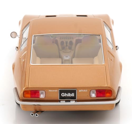 KK Scale KKDC181274 - Maserat Ghibli Coupe Metálico Dorado 1969 - Escala 1:18 - Miniatura Coleccionable miniatura 5