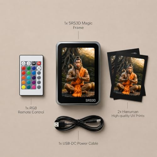 Image of Car Dashboard Digital Frame Both Side with 16 Different Colors and Adjustable Brightness- Size 4.5 inchx3.3 inch |Chhatrapati Shivaji Maharaj and Chhatrapati Sambhaji Maharaj