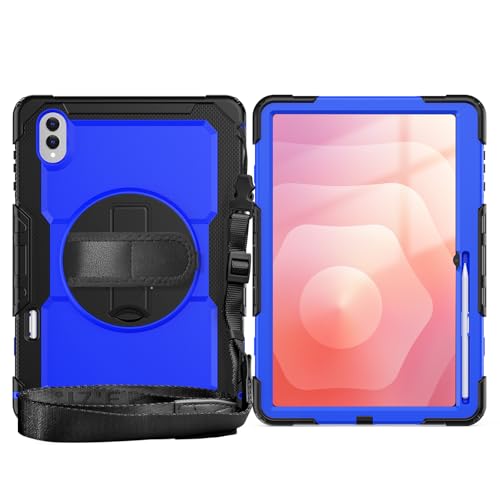 Coque Samsung Tab S11 Ultra Résistante aux Chocs avec Protection Intégrale Hybride Bleue