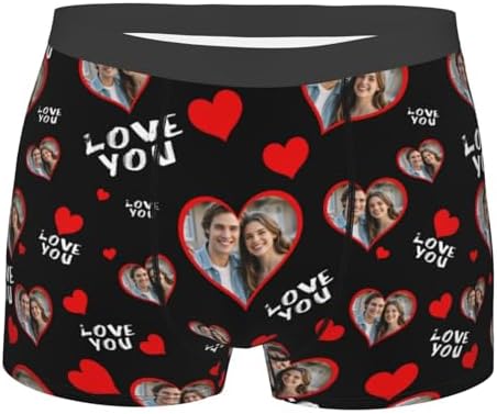 Custom Boxers for Men, Personalized Underwear, Customized Boxers with Face on Them, Gifts for Boyfriend Husband