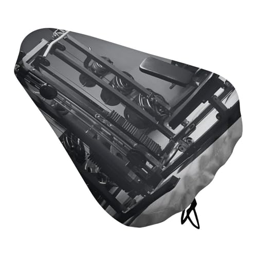 Gym Equipment Bike Seat Cover for Men Women, Waterproof & Dustproof Bike Seat Cushion with Drawstring, Adjustable Bicycle Saddle Cover for Or Rain & Sun Protection