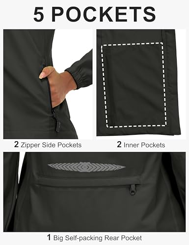 Image of Little Donkey Andy Women's UPF 50+ Cycling Jacket Windbreaker with Removable Sleeves