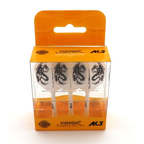 CUESOUL ROST personalisierte integrierte Dartpfeile Schäfte und Darts Flights Medium, Set von 3 Stück Drachen Pattern (CSAK-5JL2-S) Cover