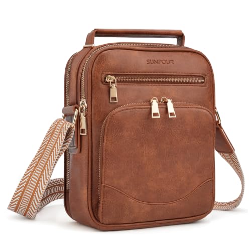Image of Large Womens Crossbody Purse, Built-in Wallet Shoulder Bag