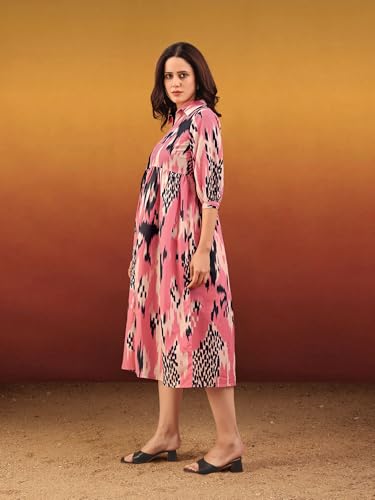 Image of PURVAJA Women's Cotton Dress(Floe-215-218)