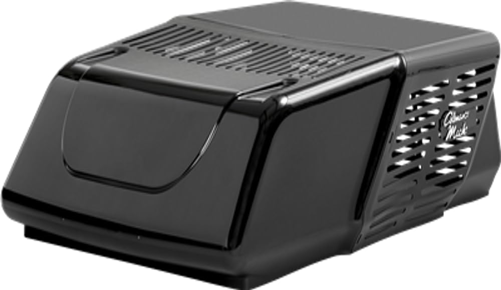 Coleman-Mach 45204-0782 Mach 10 Signature Series Low-Profile Air Conditioner with Wood Skid - 15,000 BTU, Polished Black