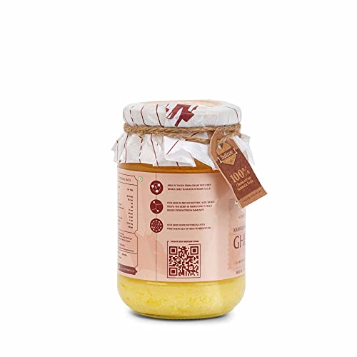 Image of Indicow Foods Vedic Bilona A2 Cow Ghee | (Kankrej Cow A2 Vedic Bilona Ghee 500 ML) | Grass Fed, Hand Churned, 100% Pure and Preservative Free