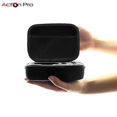 Action Pro Small Carrying Case Protective Bag with Water Resistant EVA Compatible with GoPro Hero 13 12 11 10 9 8 7 6 5 4 3+ 3 SJCAM Yi 4K Eken Action Camera