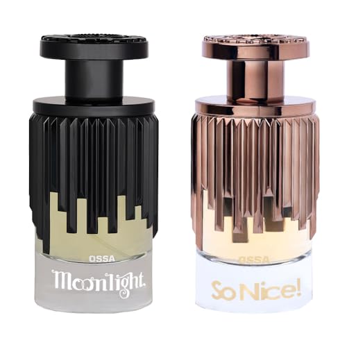 Image of Ossa Moonlight & So Nice Eau De Parfum for Men & Women, 2x100ML | Woody & Floral Fruity Notes | Long Lasting Premium Fragrance Perfume Combo Set for Everyday Wear & Gifting (Pack of 2)