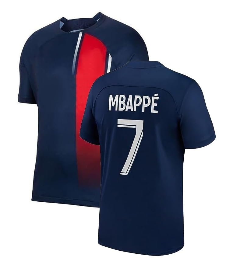 Mbappe Sports Soccer Football Home away training team club kit Jersey T-Shirt (Kid's, Boy's & Men) Product_code (colour,Size)-picture-16