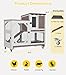 Aivituvin Rabbit Cage Indoor, 2-Story Bunny Cage with Leak-Proof Trays, Chew-Proof Wooden Rabbit Cage on Wheels for Small Pets (39.3