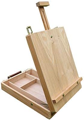 Oil Painting Box Portable Oil Paint with A Toolbox Compatible with Convenient Storage Suitable Compatible with Outings Using Beech Wood 36X27X11.5 (76) cm Easel