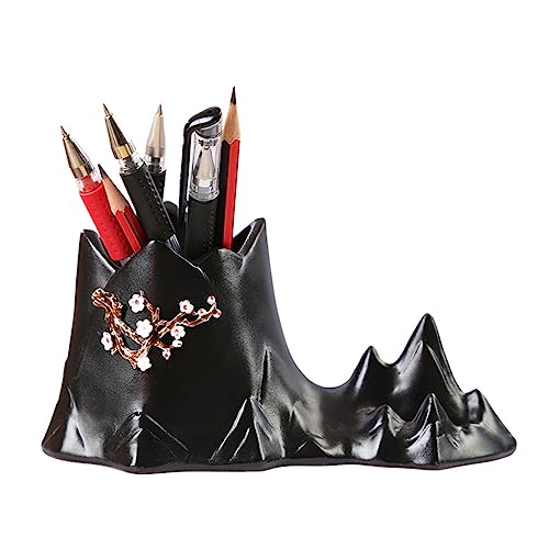 Porte-stylo céramique rétro pour bureau d'étudiant