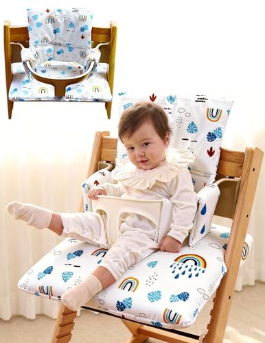 Silla elevadora infantil de poliuretano, resistente al agua, con respaldo y cinturón de seguridad ajustable para niños y niños pequeños (blanco)