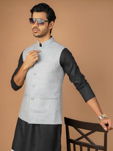Image of WINTAGE Mens Tweed Wool Nehru Jacket