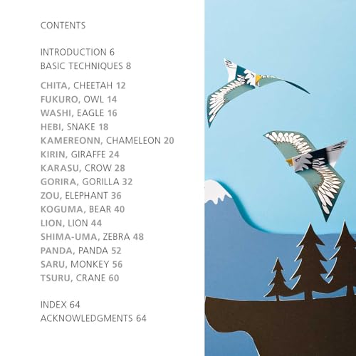 Origami Animals in the Wild: Paper block plus 64-page book - Image 5