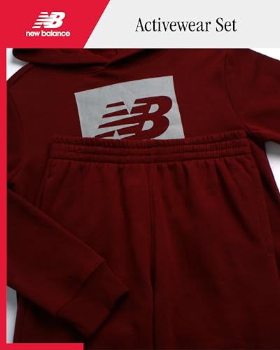 New Balance Boys Sweatpants Set - 2 Piece Pullover Boys Hoodie and Athletic Jogger Pants Youth Kids Activewear Set (8-16)2