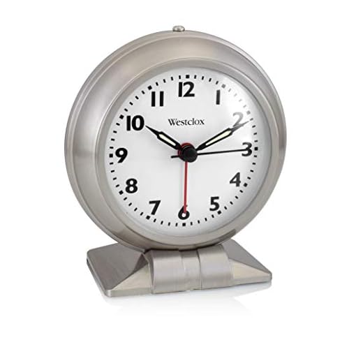 Westclox Classic Analog Alarm Clock | Retro Style Old Fashioned Alarm Clock for Heavy Sleepers | Battery Operated, Perfect for Bedside Table, Kitchen, Study Desk, Office