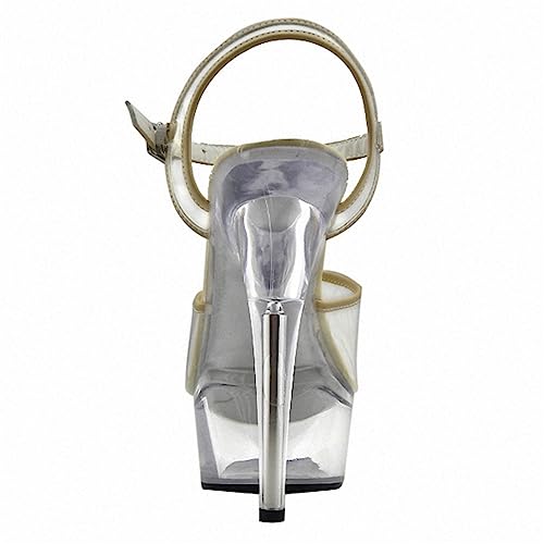 High Heels 15cm d'une élégance rare avec design transparent exclusif