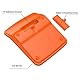 Helect Taschenrechner Standard Tischrechner 12-stelliger Dual-Power (Solar und Batterie) Tischrechner, Orange
