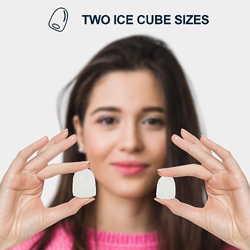 Image of Koolatron Countertop Ice Maker - Maquina para Hacer Hielo en Casa, Nugget Ice Maker Makes 9 Pebble in 6 Mins, Portable Self‑Cleaning Ice Machine, 26 Lbs /Day, Stainless Steel
