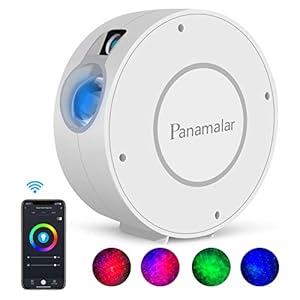 Panamalar Smart Starry Sky Projector, WiFi LED Projector, Galaxy Starlight, Children’s Night Light with Timer/Voice Control via Alexa & Google, Starry Sky LED Lamp for Party, Children, Gift