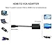 avedio Links HDMI to VGA Adapter, Active HDMI to VGA Converter (Female to Female) with Audio, Support HD 1080P@60Hz, TV Stick, Raspberry Pi, Chromebook, Roku, Xbox (3.5mm Audio Cable Included)
