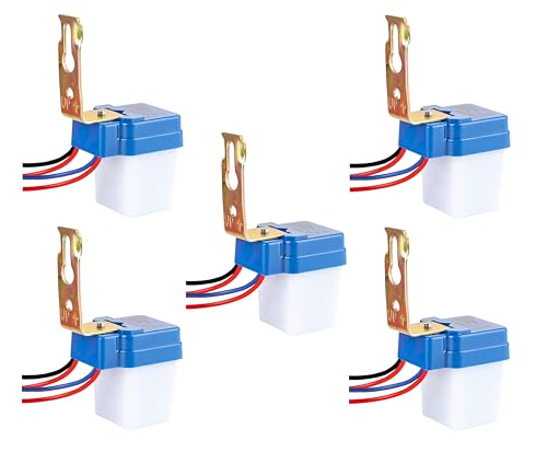 Image of (BTI-301) Light Sensor Switch : 220 V Auto Day-Night On-Off Photocell Light Switch Sensor, Waterproof, 18 Months Warranty, Pack of 5
