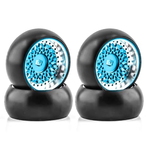 RC�J�[�^�C�� For Wltoys 284131 K969 K989 For Kyosho For Mini-Z 1/28 RC�J�[�A�b�v�O���[�h�p�[�c �n�[�h�v���X�`�b�N �h���t�g�^�C�� �^�C�� ���^���z�C�[������(Blue)