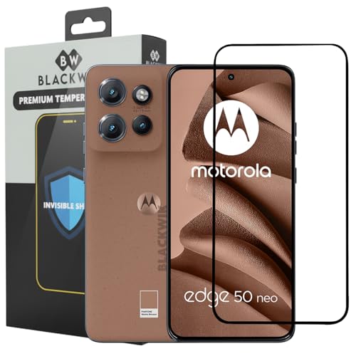 Image of Blackwik Tempered Glass Screen Protector for Moto Edge 50 Neo with Edge-To-Edge Protector Coverage | Easy Installation Kit (Black)