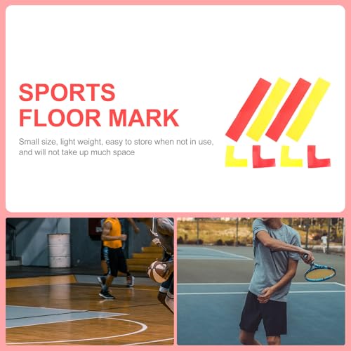 Conos planos y marcas de suelo para entrenamiento de tenis y fútbol, 8 unidades TPE 5