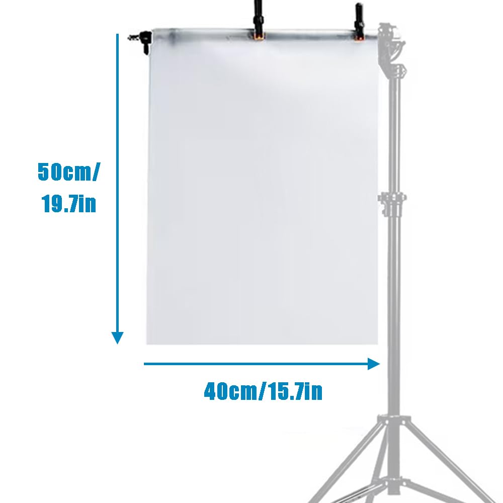 12 Pcs Light Diffusion Film Sheet 16x20'' Photography Lighting Diffuser Gel Filter Roll for Led Flash Strobe Photo Studio Product Portrait Video