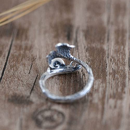Bague réglable Ginkgo biloba S925 finis les problèmes de taille - 2