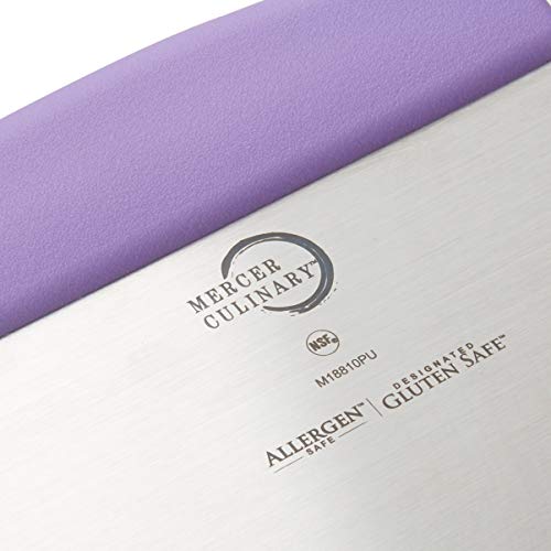 Image of Mercer Culinary Millennia Bench Scraper, 6-Inch x 3-Inch Blade, with Purple Handle,