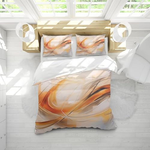 Housse de couette ensemble de literie marbre taille double king - 3