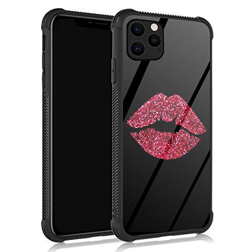 ZHEGAILIAN iPhone 11 Case,Red Shiny Lips iPhone 11 Cases for Girls/Women,UNBreak Reinforced Corners Fashoin Back Cover Soft TPU Bumper Frame Full Body Case Designed for iPhone 11 Sexy Flame Lip