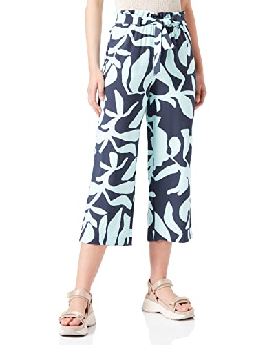 Comma Damen 60.2.61.18.180.2129126 Hose, 58C0 blau|Mehrfarbig, 40