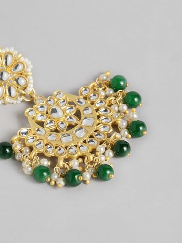 Juego de joyas tradicionales de Kundan ligeras que no pesan para aguantar toda la boda 6