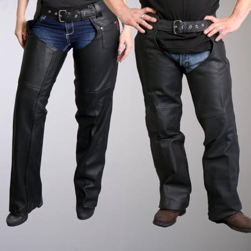 Hot Leathers CHM1001 BLACK; M Unisex Adult Unisex,Riding,Protection,Classic Powersports-Protective-Chaps thumb #4
