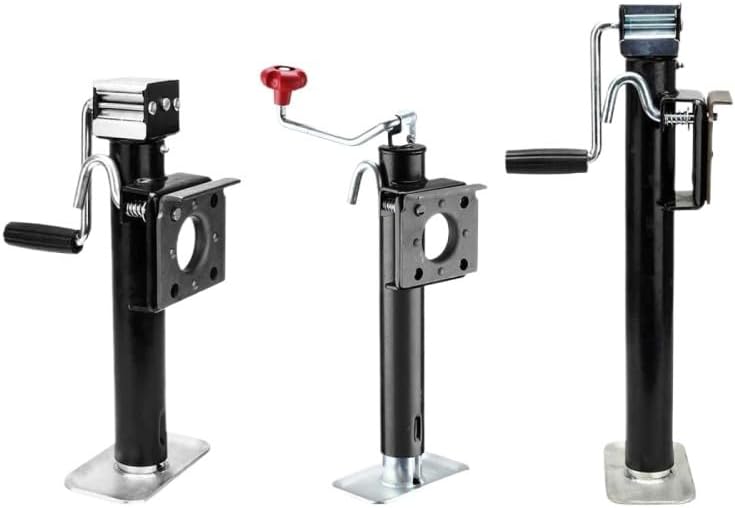 Applies to Hand-Crank Trailer Jack Support Legs Sturdy Easy to Use Portable Boat Jack Multifunction for Trailer RV Boat Accessories(Top Rocking 10inch)